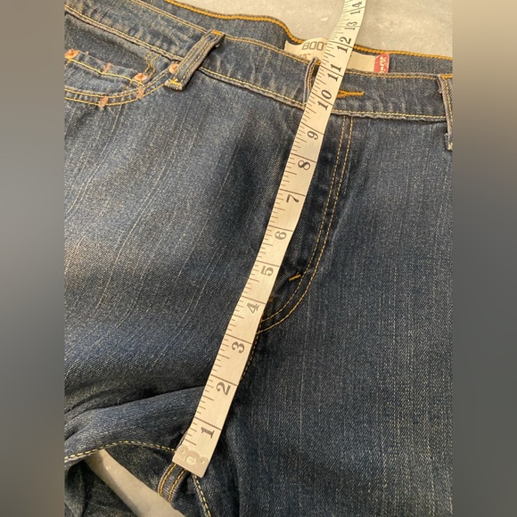 Levi’s 515 Size 16L Dark Wash Boot Cut Cotton Stretch Denim Jeans - Picture 9 of 11